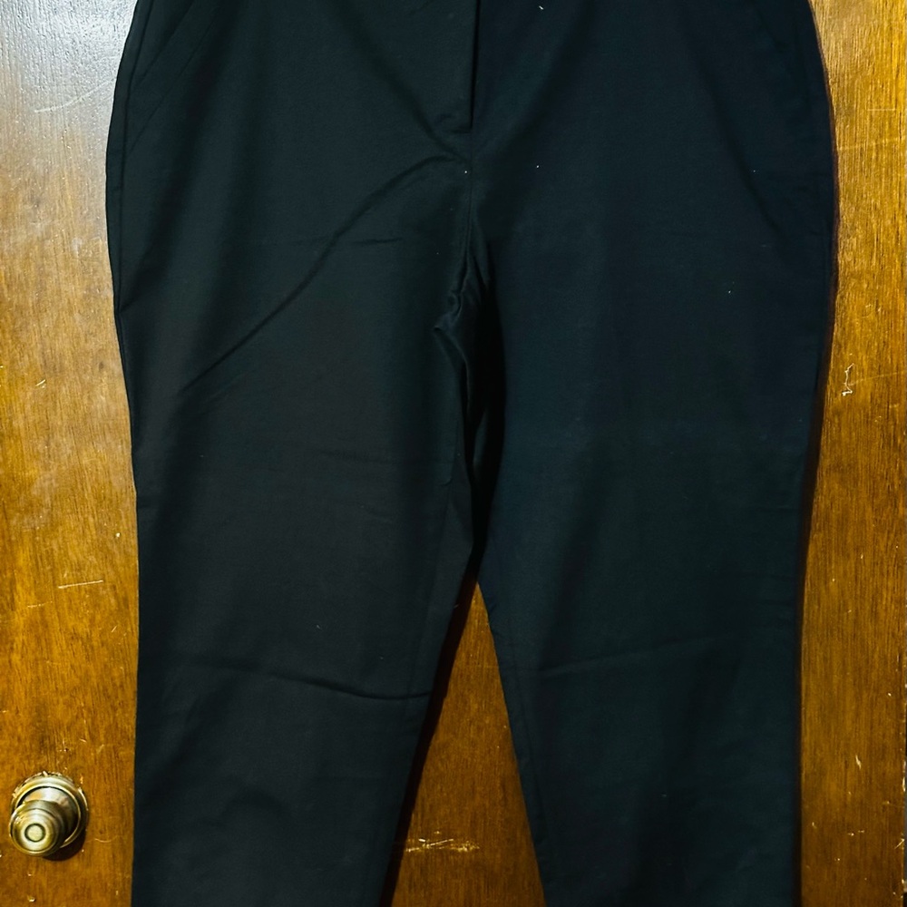 Lane Bryant Black Dress Pants Straight-Leg Formal